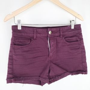 American Eagle super stretch frayed shorts size 10